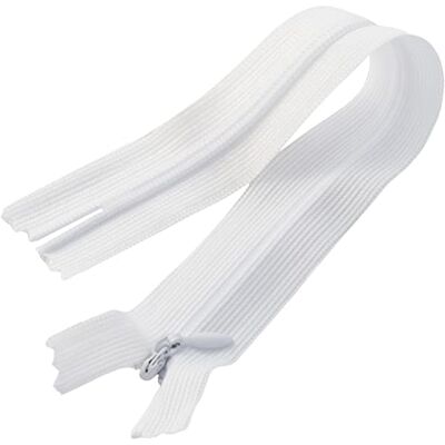 AERZETIX C60523 Lot de 10 Fermetures éclair invisibles 20 cm non-séparables fermeture à glissière crémaillère couleur blanc maroquinerie jean pantalon robe jupe curseur couture vêtement AERZETIX C60523 Lot de 10 Fermetures éclair invisibles 20 cm non-séparables fermeture à glissière crémaillère couleur blanc maroquinerie jean pantalon robe jupe curseur couture vêtement
