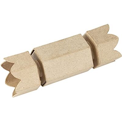 décopatch BT069C Boîte cracker à décorer en papier mâché brun 18x6,5x6,5 cm décopatch BT069C Boîte cracker à décorer en papier mâché brun 18x6,5x6,5 cm