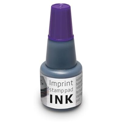 Trodat Imprint 7711 Recharge d'encre pour tampon encreur 9071M, 9072M, 9073M – 1 flacon de recharge 24 ml, violet, encre à base d'eau, impression propre, taille 7,5 x 3 cm Trodat Imprint 7711 Recharge d'encre pour tampon encreur 9071M, 9072M, 9073M – 1 flacon de recharge 24 ml, violet, encre à base d'eau, impression propre, taille 7,5 x 3 cm