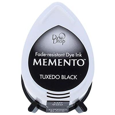 Tsukineko Memento Dew Drop Tampon encreur Noir Tsukineko Memento Dew Drop Tampon encreur Noir