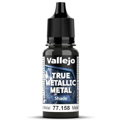Vallejo True Metallic Paint 158 Rusty Metal 18 ml, finition chatoyante, estompable pour dégradés, application au pinceau, idéale pour le modelage et les travaux manuels Vallejo True Metallic Paint 158 Rusty Metal 18 ml, finition chatoyante, estompable pour dégradés, application au pinceau, idéale pour le modelage et les travaux manuels