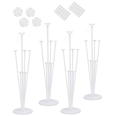 ABSOK Kit de support de ballon de table avec support pour diplôme, mariage, anniversaire, décoration de fête ABSOK Kit de support de ballon de table avec support pour diplôme, mariage, anniversaire, décoration de fête