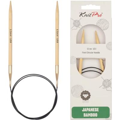 KnitPro Bambou US9 - Aiguille à tricoter - 80cm, 5,50mm KnitPro Bambou US9 - Aiguille à tricoter - 80cm, 5,50mm