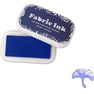 Sicheii Tampons encreurs pour tampons en caoutchouc, tampon encreur pour tissu, bois, papier, tampon encreur lavable pour empreintes digitales, tampon encreur pour loisirs créatifs, couleur bleue Sicheii Tampons encreurs pour tampons en caoutchouc, tampon encreur pour tissu, bois, papier, tampon encreur lavable pour empreintes digitales, tampon encreur pour loisirs créatifs, couleur bleue