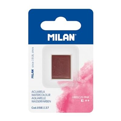 MILAN ® Rechange aquarelle au format moyen godet, rose hibiscus MILAN ® Rechange aquarelle au format moyen godet, rose hibiscus