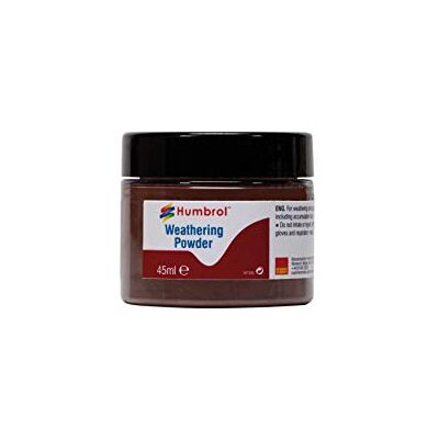 Humbrol AV0017 Poudre d'Érosion Terre Foncée 45 ml Humbrol AV0017 Poudre d'Érosion Terre Foncée 45 ml