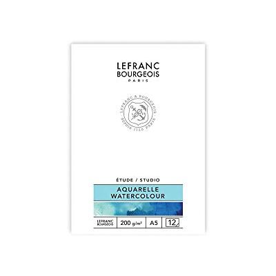 Lefranc Bourgeois - A5 Bloc de aquarelle - 12 feuilles - Papier aquarelle Lefranc Bourgeois - A5 Bloc de aquarelle - 12 feuilles - Papier aquarelle