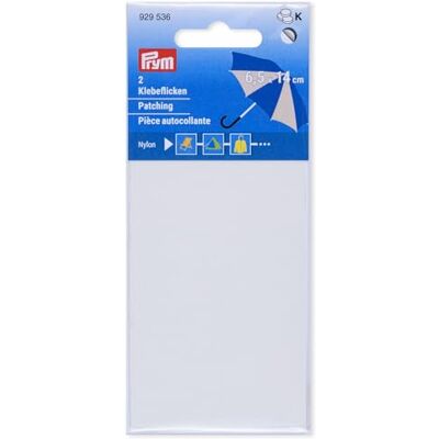 Prym 929536 Lot de 2 patchs adhésifs en nylon Blanc cassé 6,5 x 14 cm Prym 929536 Lot de 2 patchs adhésifs en nylon Blanc cassé 6,5 x 14 cm