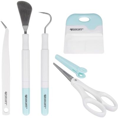 Westcott 17858 Kit d'accessoires de bricolage pour machines de découpe Cricut Outil de traceur DIY pour vinyle, papier, film à repasser et plus encore Westcott 17858 Kit d'accessoires de bricolage pour machines de découpe Cricut Outil de traceur DIY pour vinyle, papier, film à repasser et plus encore