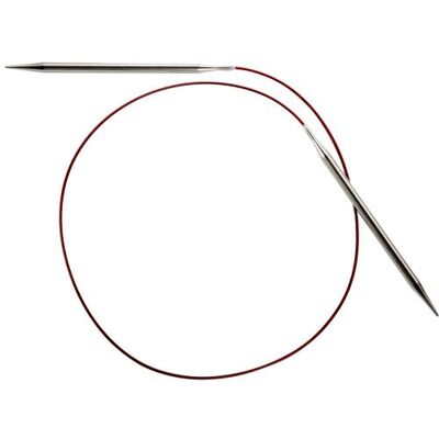 ChiaoGoo Aiguille à tricoter circulaire, autre, argent, rouge, 1,27 x 7,62 x 23,11 cm ChiaoGoo Aiguille à tricoter circulaire, autre, argent, rouge, 1,27 x 7,62 x 23,11 cm