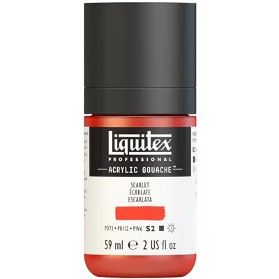 Liquitex Gouach acrylique 59 ml rouge écarlate Liquitex Gouach acrylique 59 ml rouge écarlate