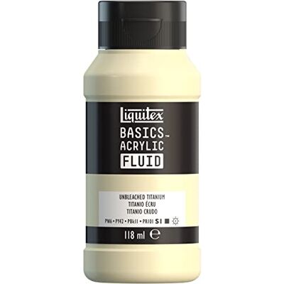 Liquitex - Basics Fluid - Unbleached Titanium White Liquitex - Basics Fluid - Unbleached Titanium White