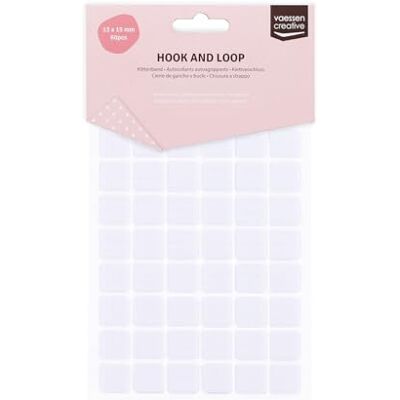 Creative 1009-012 Lot de 60 paires de bandes Velcro autocollantes rondes/carrées, blanc, Ø 15 mm, convient pour papier, carton et plastique, pièce Creative 1009-012 Lot de 60 paires de bandes Velcro autocollantes rondes/carrées, blanc, Ø 15 mm, convient pour papier, carton et plastique, pièce