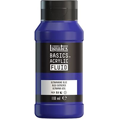 Liquitex - Basics Fluid - Bleu outremer - Peinture acrylique Liquitex - Basics Fluid - Bleu outremer - Peinture acrylique