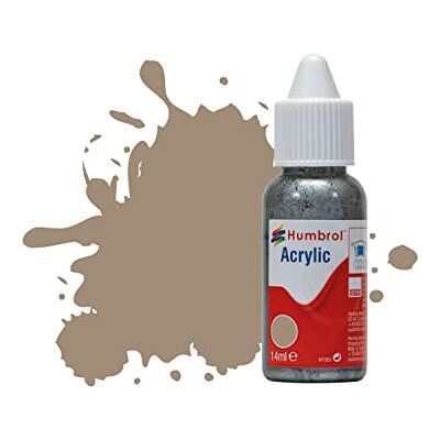 Humbrol Peinture acrylique pour modélisme DB0072 No 72 Kaki Drill Mat (14 Peinture acrylique mate (14 ml) pour modèles, plastique, métal, bois, verre, céramique et plus encore, peinture de retouche Humbrol Peinture acrylique pour modélisme DB0072 No 72 Kaki Drill Mat (14 Peinture acrylique mate (14 ml) pour modèles, plastique, métal, bois, verre, céramique et plus encore, peinture de retouche