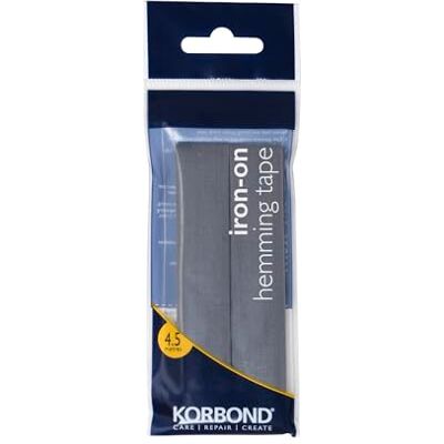 KORBOND Bande thermocollante pour Ourlet 4,5 m Gris KORBOND Bande thermocollante pour Ourlet 4,5 m Gris