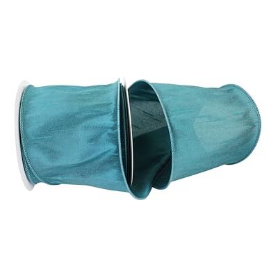 Reliant Ribbon 92975W-915-10F Dupioni Supreme Wired Edge Ribbon, 4 Inch X 10 Yards, Jade Reliant Ribbon 92975W-915-10F Dupioni Supreme Wired Edge Ribbon, 4 Inch X 10 Yards, Jade