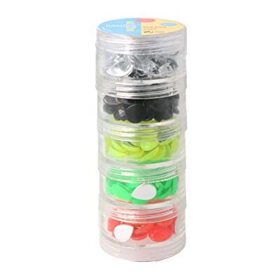 INNSPIRO Lot de pierres décoratives en acrylique goutte couleur fluo 10 x 14 mm. 200 unités INNSPIRO Lot de pierres décoratives en acrylique goutte couleur fluo 10 x 14 mm. 200 unités