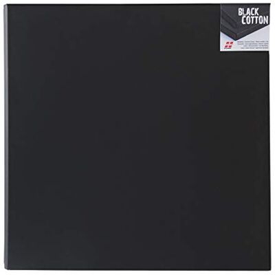Honsell 15220 – Châssis en coton noir de haute qualité, env. 20 x 20 cm, 100% coton, tendu dur sur bois d'épicéa Honsell 15220 – Châssis en coton noir de haute qualité, env. 20 x 20 cm, 100% coton, tendu dur sur bois d'épicéa