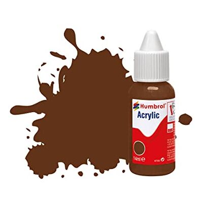 Humbrol DB0160 Peinture Acrylique N°160 Rouge Camouflage Allemand Mat Peinture acrylique marron mat (14 ml) pour modèles, plastique, métal, bois, verre, céramique, etc Humbrol DB0160 Peinture Acrylique N°160 Rouge Camouflage Allemand Mat Peinture acrylique marron mat (14 ml) pour modèles, plastique, métal, bois, verre, céramique, etc