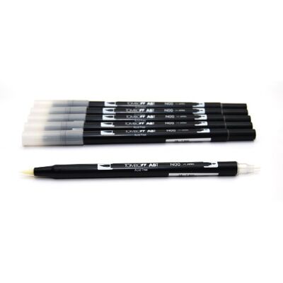 Tombow E-6611 Parapluie avec poignée en plastique Vert/blanc Tombow E-6611 Parapluie avec poignée en plastique Vert/blanc