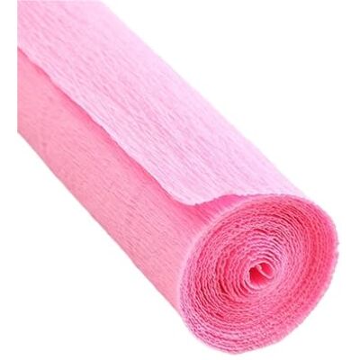 GIYXHU Lot de 4 rouleaux de papier crépon coloré froissé pour origami 50 x 250 cm Rose GIYXHU Lot de 4 rouleaux de papier crépon coloré froissé pour origami 50 x 250 cm Rose