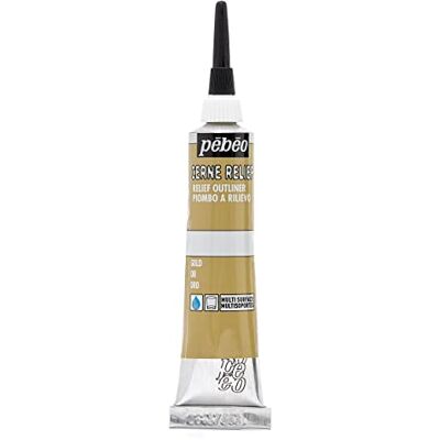 PEBEO Pébéo 773300 Acrylique Vitrail Opaque 1 Tube Doré 20 ML PEBEO Pébéo 773300 Acrylique Vitrail Opaque 1 Tube Doré 20 ML