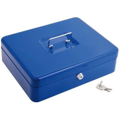 PRENDELUZ Caisse à monnaie Peinture résistante, taille 300 x 235 mm, comprend un plateau intérieur pour une organisation efficace et une sécurité dans le stockage. PRENDELUZ Caisse à monnaie Peinture résistante, taille 300 x 235 mm, comprend un plateau intérieur pour une organisation efficace et une sécurité dans le stockage.