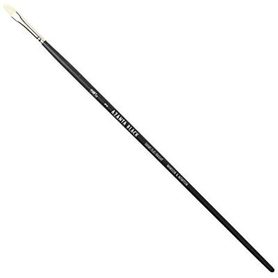 Winsor & Newton Azanta Black 5630002 Pinceau à poils de porc naturel pour peinture à l'huile et peintures acryliques, bonne rigidité, idéal pour les couleurs riches et riches Manche long – Pinceau plat n°2 Winsor & Newton Azanta Black 5630002 Pinceau à poils de porc naturel pour peinture à l'huile et peintures acryliques, bonne rigidité, idéal pour les couleurs riches et riches Manche long – Pinceau plat n°2