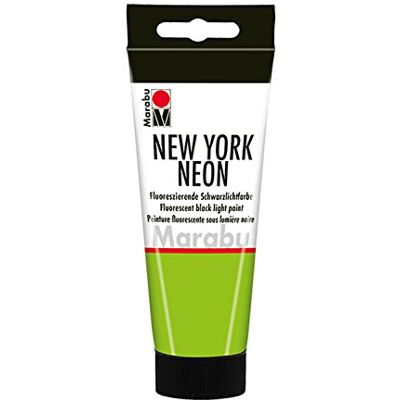 Marabu 12660050365 – New York Neon Peinture fluo vert fluo 100 ml, compatible avec la lumière noire, à base d'eau, résistante à la lumière, résistante aux intempéries, séchage rapide, pour pinceau et Marabu 12660050365 – New York Neon Peinture fluo vert fluo 100 ml, compatible avec la lumière noire, à base d'eau, résistante à la lumière, résistante aux intempéries, séchage rapide, pour pinceau et