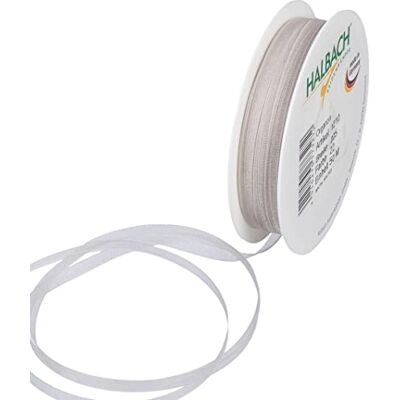 Halbach Seidenbänder Ruban en organza de qualité supérieure Largeur : 5 mm Longueur : 50 m Pour décorer des cadeaux Ruban décoratif pour le bricolage Couleur : gris clair Halbach Seidenbänder Ruban en organza de qualité supérieure Largeur : 5 mm Longueur : 50 m Pour décorer des cadeaux Ruban décoratif pour le bricolage Couleur : gris clair
