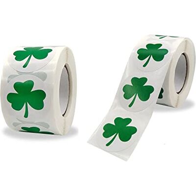 Naisfei Lot de 1000 autocollants trèfle de 3,8 cm Vert Pour anniversaire, mariage, bonheur, trèfle porte-bonheur Décoration de fête Naisfei Lot de 1000 autocollants trèfle de 3,8 cm Vert Pour anniversaire, mariage, bonheur, trèfle porte-bonheur Décoration de fête