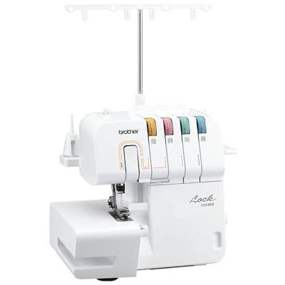 Brother 1034DX, le modèle amélioré 2018 Couper, coudre et nettoyer en une seule opération Overlock à 3 ou 4 fils pour des résultats professionnels. Brother 1034DX, le modèle amélioré 2018 Couper, coudre et nettoyer en une seule opération Overlock à 3 ou 4 fils pour des résultats professionnels.