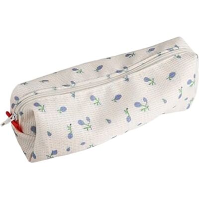 Erice Trousse à crayons esthétique, petite trousse de maquillage multifonctionnelle, portable, simple, petite pochette à stylos, jolie trousse à crayons pour femmes et filles (bleu) Erice Trousse à crayons esthétique, petite trousse de maquillage multifonctionnelle, portable, simple, petite pochette à stylos, jolie trousse à crayons pour femmes et filles (bleu)