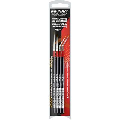 da Vinci Lot de 4 pinceaux en fibre synthétique Micro Nova Kit 4275 da Vinci Lot de 4 pinceaux en fibre synthétique Micro Nova Kit 4275