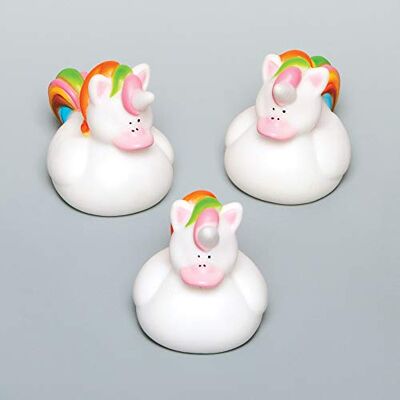 Baker Ross Canards Licornes Arc-en-ciel en Caoutchouc Parfaits à Glisser dans les Pochettes-surprises pour que les Enfants puissent Jouer (Lot de 4) Baker Ross Canards Licornes Arc-en-ciel en Caoutchouc Parfaits à Glisser dans les Pochettes-surprises pour que les Enfants puissent Jouer (Lot de 4)