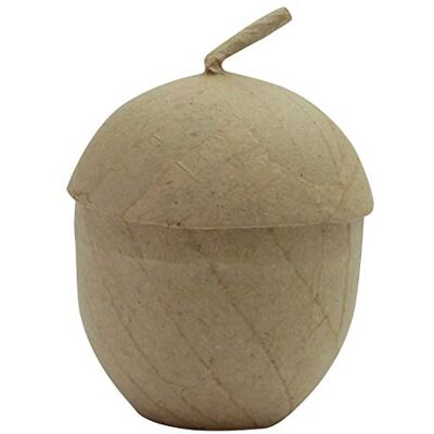 décopatch BT063C standaard van bruin papiermaché, 6,5 x 6,5 x 9 cm, eikeldoos décopatch BT063C standaard van bruin papiermaché, 6,5 x 6,5 x 9 cm, eikeldoos