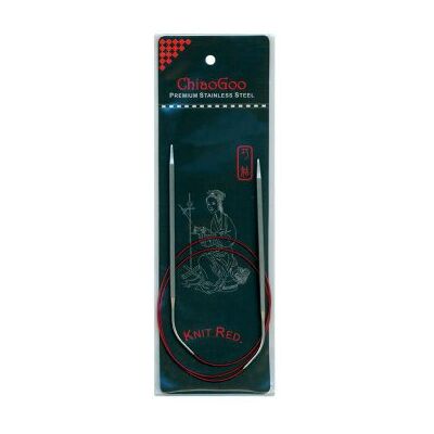 ChiaoGoo Aiguille circulaire en tricot rouge 80 cm 4,00 mm – 1 pièce ChiaoGoo Aiguille circulaire en tricot rouge 80 cm 4,00 mm – 1 pièce