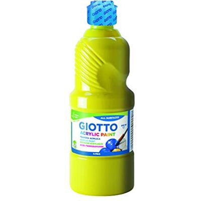 Giotto – Peinture Acrylique 533702, 500 ML, Jaune Giotto – Peinture Acrylique 533702, 500 ML, Jaune