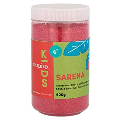 INNSPIRO Sable de couleur rose fuchsia 600 g, pour décoration et travaux manuels INNSPIRO Sable de couleur rose fuchsia 600 g, pour décoration et travaux manuels