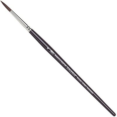 Winsor & Newton Galeria 5734006 Pinceau acrylique en fibres synthétiques, contrôle idéal pour les applications de peinture plus épaisses, manche court, pinceau rond n°6 3,6 mm Winsor & Newton Galeria 5734006 Pinceau acrylique en fibres synthétiques, contrôle idéal pour les applications de peinture plus épaisses, manche court, pinceau rond n°6 3,6 mm