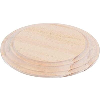 INNSPIRO Socle rond en bois 19x17x2,3 cm INNSPIRO Socle rond en bois 19x17x2,3 cm