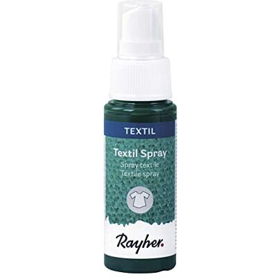 Rayher 35027430 Spray textile Vert pin 50 ml Peinture pour tissu lumineux à base d'eau Rayher 35027430 Spray textile Vert pin 50 ml Peinture pour tissu lumineux à base d'eau