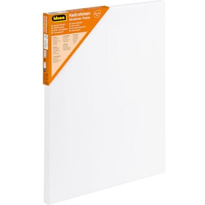 Idena 60004 – Châssis avec toile 100% coton grammage 380 g/m² pour peintures à l'huile et acryliques, env. 30 x 40 cm, blanc Idena 60004 – Châssis avec toile 100% coton grammage 380 g/m² pour peintures à l'huile et acryliques, env. 30 x 40 cm, blanc