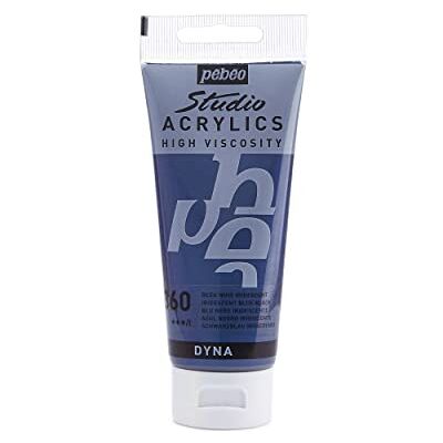 PEBEO Pébéo 837360 Studio Acrylique Tube Bleu/Noir Iridescent 100 ml PEBEO Pébéo 837360 Studio Acrylique Tube Bleu/Noir Iridescent 100 ml