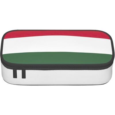 BGSHJVF Trousse à crayons haute capacité avec motif drapeau de la Hongrie en tissu Oxford, pour crayons, stylos, plusieurs compartiments, design élégant BGSHJVF Trousse à crayons haute capacité avec motif drapeau de la Hongrie en tissu Oxford, pour crayons, stylos, plusieurs compartiments, design élégant