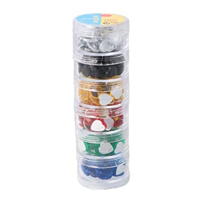 INNSPIRO Lot de pierres décoratives acryliques en forme de cœur couleurs basiques 10 x 10 mm. 240 u.env INNSPIRO Lot de pierres décoratives acryliques en forme de cœur couleurs basiques 10 x 10 mm. 240 u.env