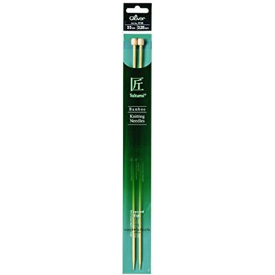 Aiguille à tricoter en bambou Clover 3736 - Ultra-lisse, 33cm Aiguille à tricoter en bambou Clover 3736 - Ultra-lisse, 33cm