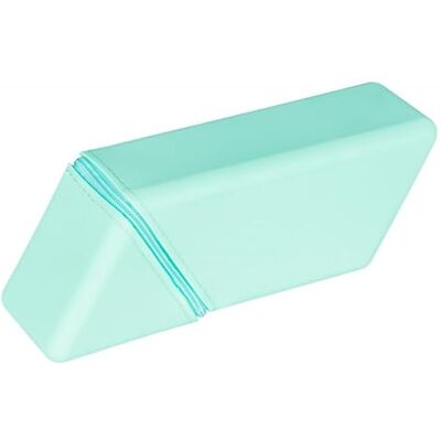 gimboo Trousse pliable en silicone Organiseur Trousse à crayons 20 x 7 x 5,5 cm Vert menthe Pour enfants garçons et filles gimboo Trousse pliable en silicone Organiseur Trousse à crayons 20 x 7 x 5,5 cm Vert menthe Pour enfants garçons et filles