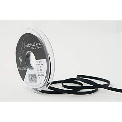 Berisfords 3501 Ruban de satin polyester 5 mm 10 x 1 x 10 cm Noir 10 Berisfords 3501 Ruban de satin polyester 5 mm 10 x 1 x 10 cm Noir 10